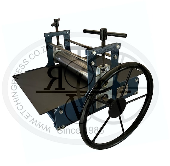 Etching Press A3 Bed Size - Portable All Steel Printmaking Machine - Linocut - Collagraph - Intaglio - Woodcut