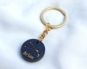Aries Keychain Etsy