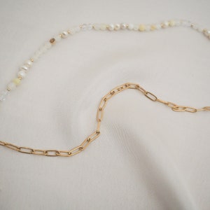 Collana di perle e zirconi, collana personalizzata, collana di perle, collana con lettere, collana personalizzata, collana di perle d'acqua dolce immagine 7