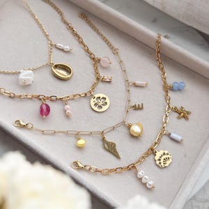 Charm Bracelet, Make your own Bracelet, Summer Charms Bracelet, Stainless Steel Bracelet, Charm Summer Collection, Charm Jewelry