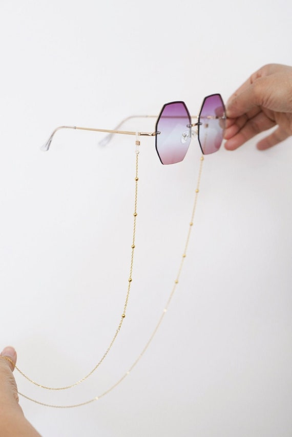 Sunglasses Chain Beaded Eyeglass Chain Satellite Sunglasses Etsy