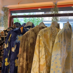Vintage Pastel Shirts – Long Sleeve 80s 90s Floral & Graphic Prints – Unisex Oversized Blouse