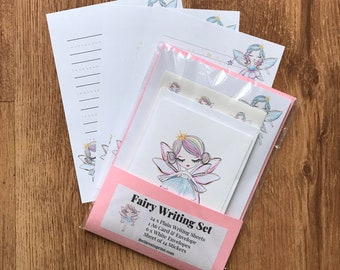 Fairy Writing Set, Stationery Set, Letter Writing Notepaper & Stickers