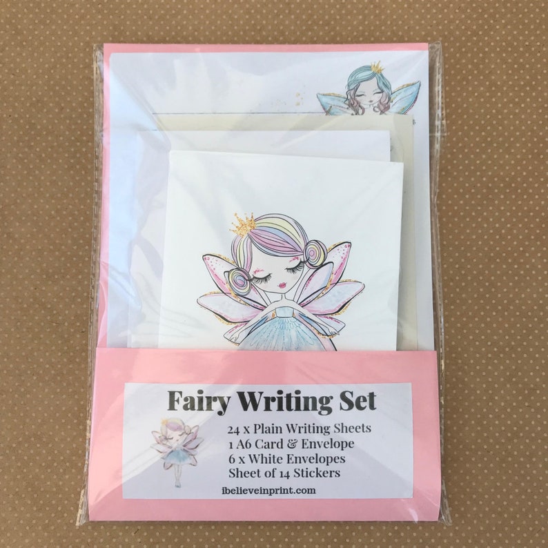 Fairy Writing Set, Stationery Set, Letter Writing Notepaper & Stickers image 2