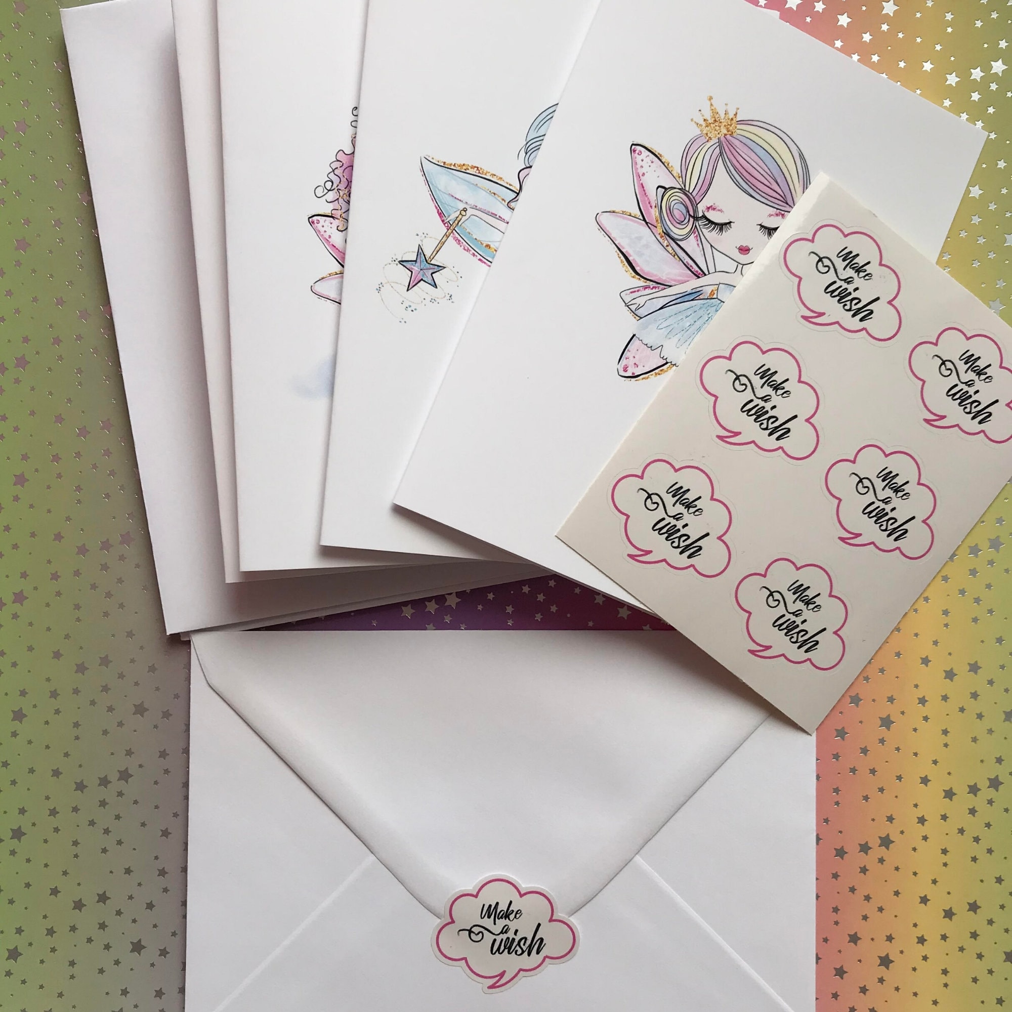 Fairy Notelets, Pack of 6 Blank A6 Cards & Envelopes - Etsy UK