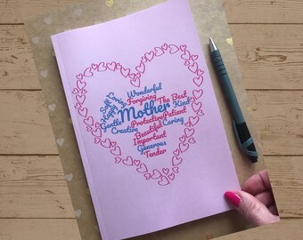 Mother Love Design Lined Journal, Notebook