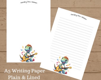 A5 Sending Dino Wishes Writing Set, Writing Paper, Stationery Pack