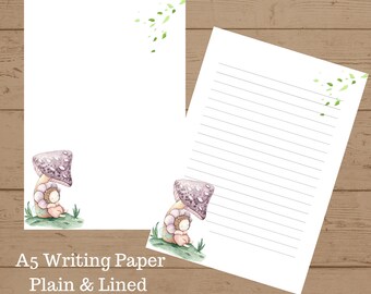 A5 Mushroom Fairy Writing Set, Writing Paper, Stationery Pack