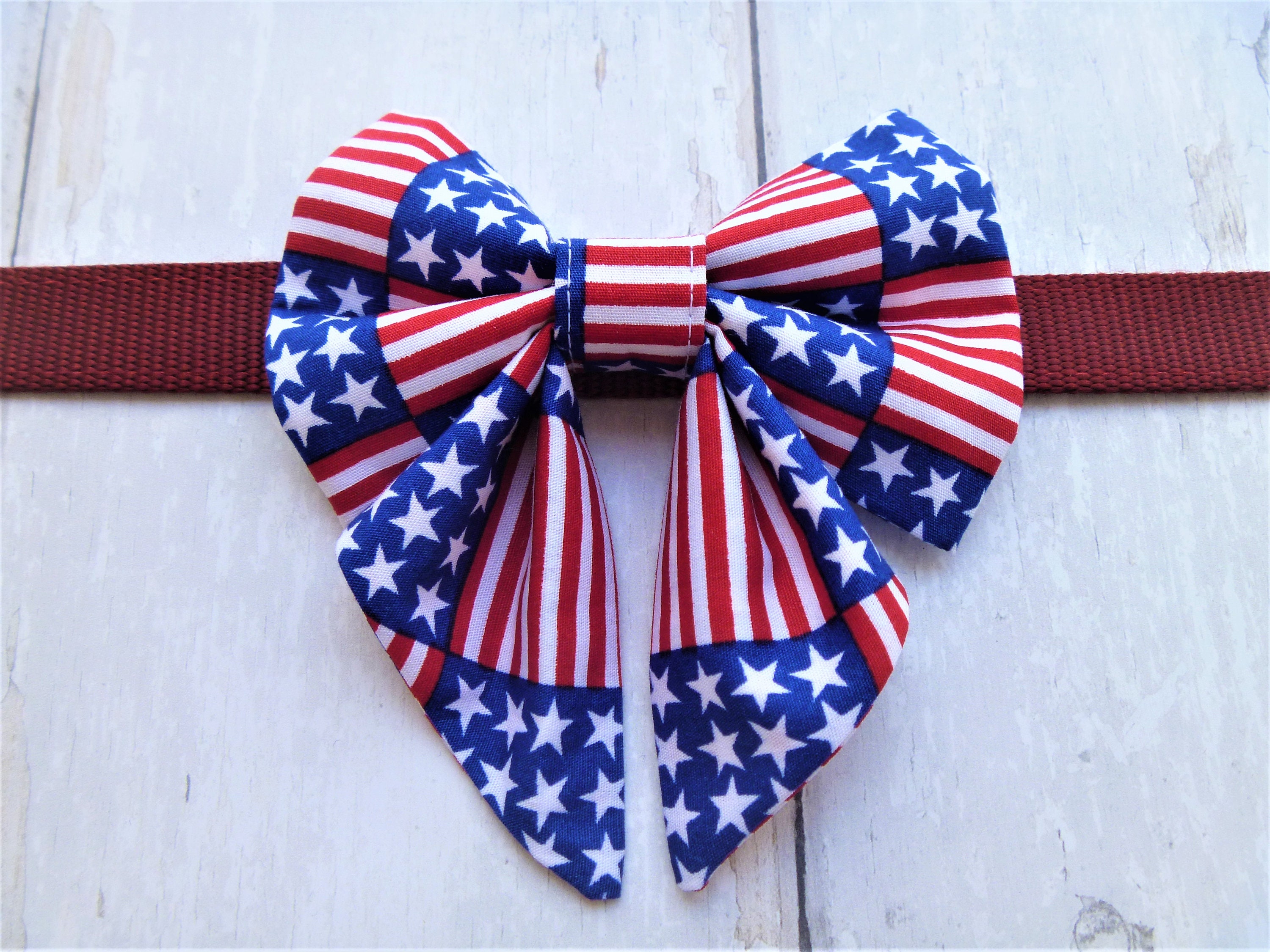 Stars and stripes dog bandana set American Independence Day | Etsy