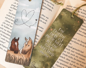 Cute bookmark for horse lovers | horse girl gift