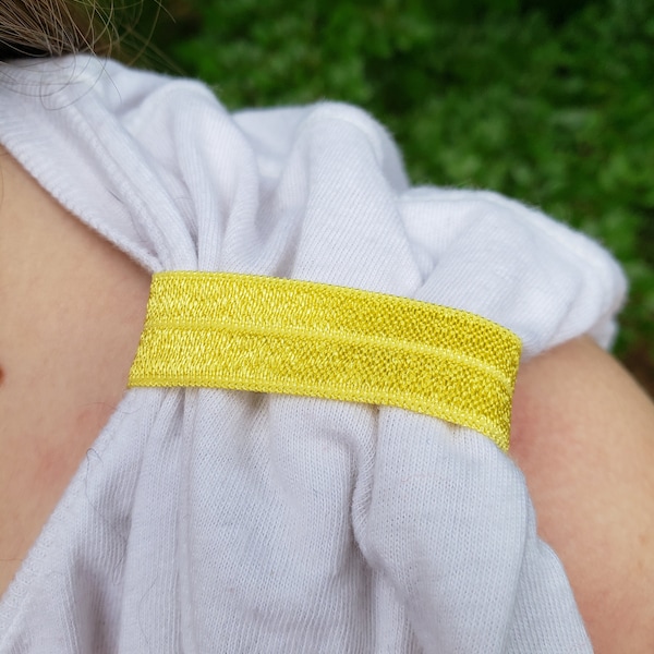 Elastic Sleeve Holders | Plastic Snaps Closure |  Ribbon |  Yellow Ribbon | Team Gift