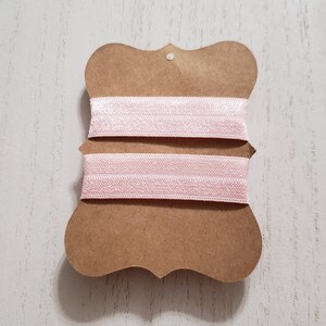 Elastic Sleeve Holders | Plastic Snaps Closure |  Ribbon |  Pale Pink Ribbon | Team Gift