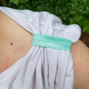 Elastic Sleeve Holders | Plastic Snaps Closure | Mint Green Ribbon | Team Gift