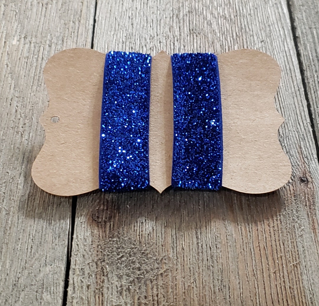 Elastic Sleeve Holders Plastic Snaps Closure Blue Glitter Etsy