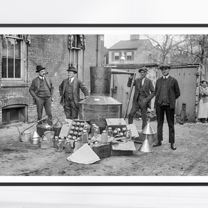 Vintage Prohibition Print, 1922 Black and White Wall Art, Vintage Wall Art, Whiskey Print, Prohibition Wall Art, Speakeasy Decor, Bar Gift