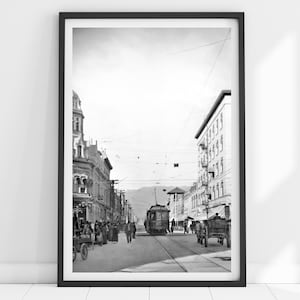 Vintage Pasadena Print, Pasadena Wall Art, California Decor, Pasadena California Poster, Black and White, Pasadena Poster, Pasadena Gifts