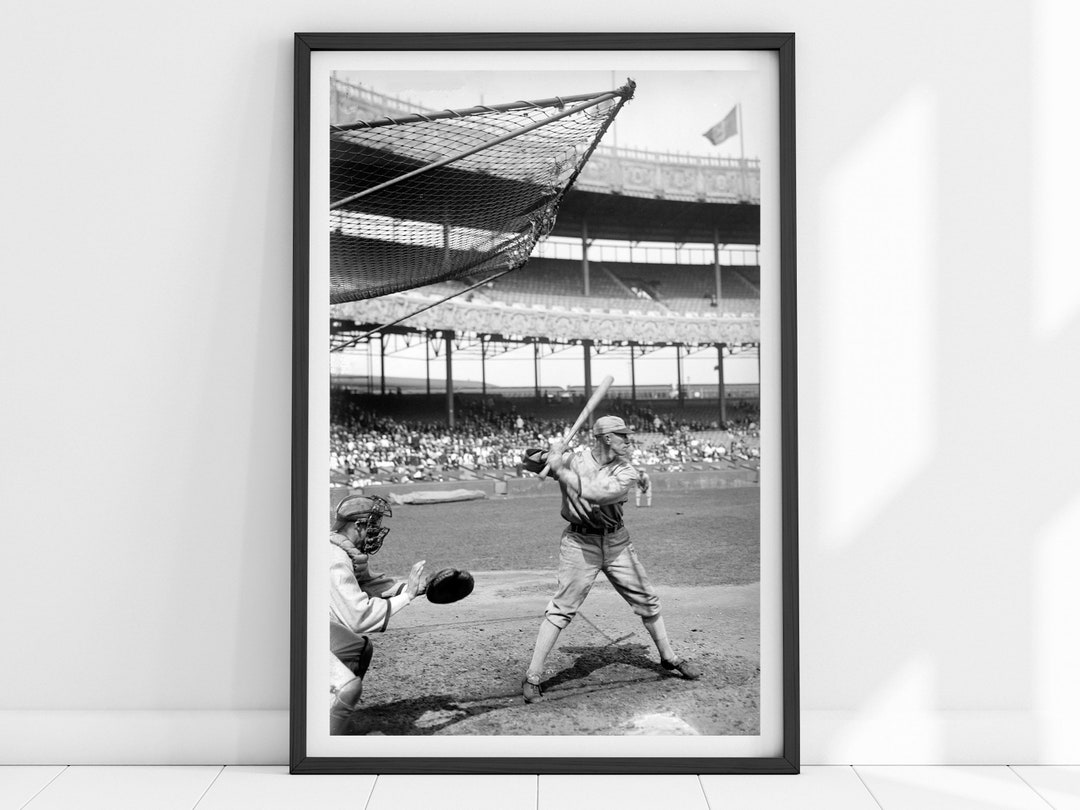 Vintage Baseball Print, Baseball Print, Baseball Wall Art, Baseball