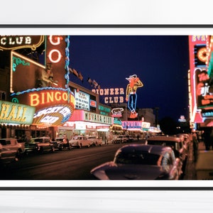 Impresión vintage de Las Vegas, Arte de la pared de Las Vegas, Cartel de Las Vegas, Strip de Las Vegas, Regalos de Las Vegas, Impresión de Las Vegas, Lienzo de Las Vegas, Arte de Nevada