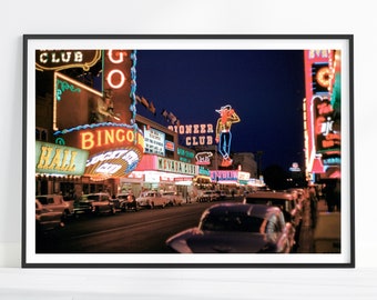 Vintage Las Vegas Print, Las Vegas Wandkunst, Las Vegas Poster, Las Vegas Strip, Las Vegas Geschenke, Vegas Print, Las Vegas Leinwand, Nevada Kunst