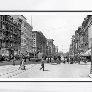 Stampa vintage di Detroit, arte della parete di Detroit, poster di Detroit, arte di Detroit, regali di Detroit, decorazione della parete del Michigan, regali di Detroit, tela di Detroit