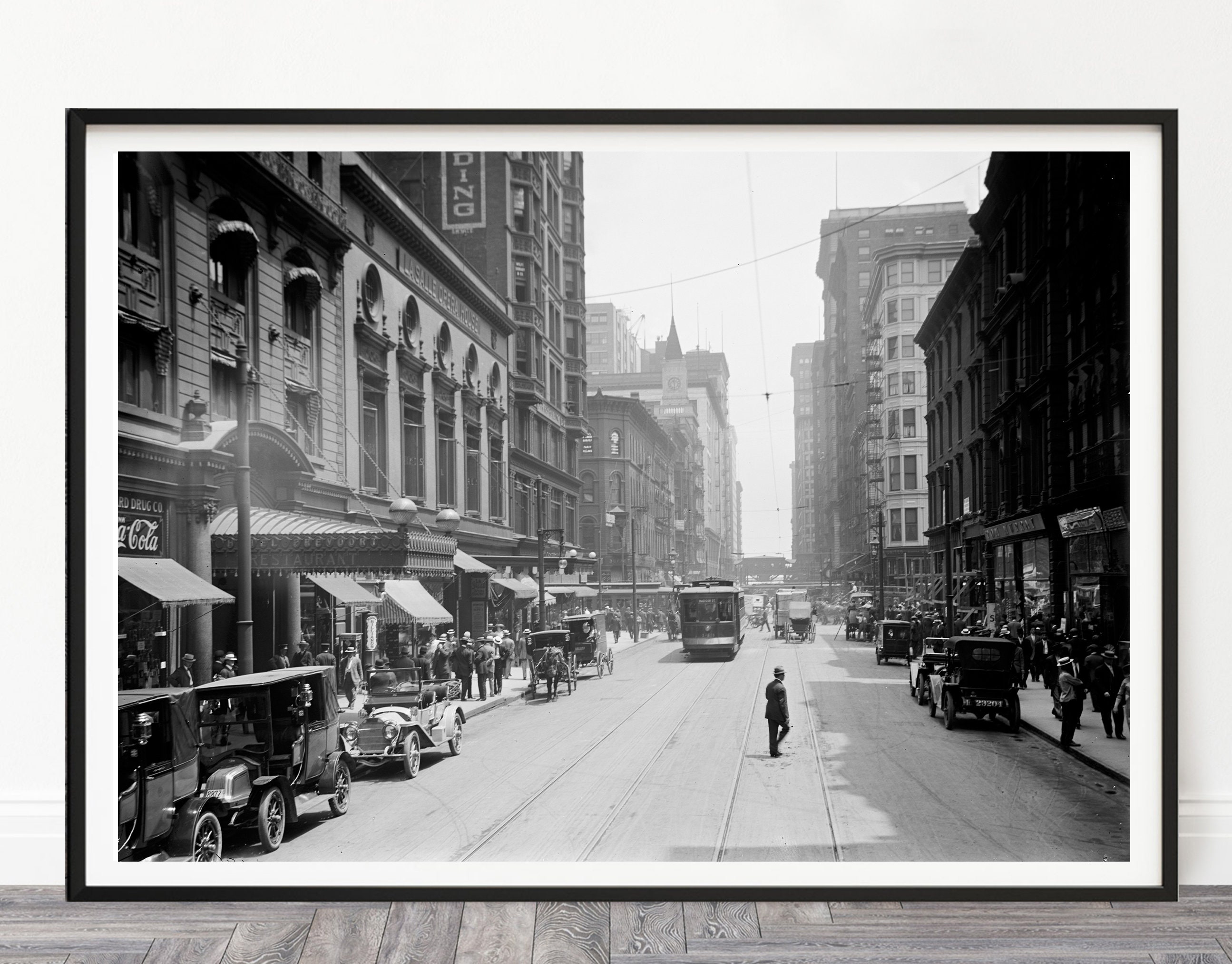 Vintage Chicago Print, 1905, Chicago Print, Chicago Wall Art