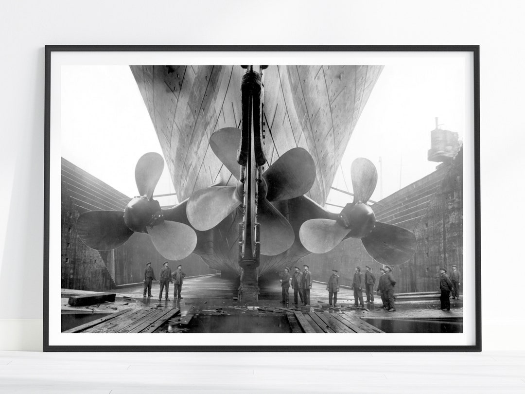 Titanic Print, Titanic Propellers, Titanic Wall Art, RMS Titanic