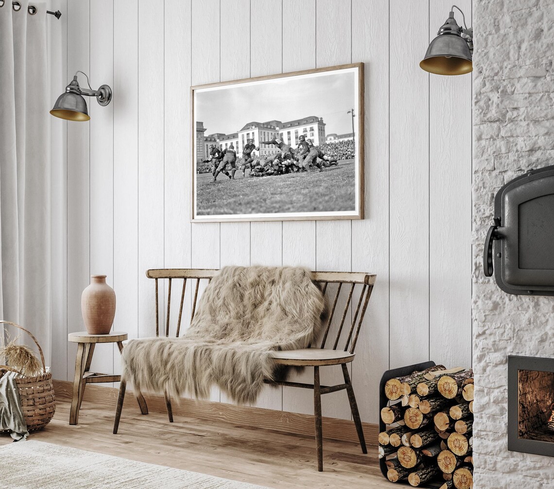 Vintage Football Print, Football Print, Football Wall Art, Football