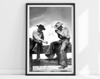 Vintage Cowboy Print, Cowboy Print, Cowboy Wall Art, Black and White, Western Wall Art, Cowboy Poster, Decor, Western Print, Farmhouse Print