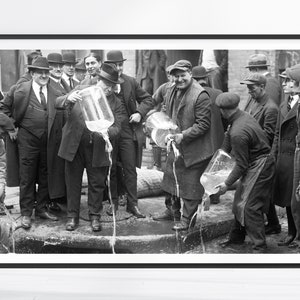 Vintage Prohibition Print, 1920 Black and White Wall Art, Vintage Wall Art, Home Bar Poster, Prohibition Wall Art, Speakeasy Decor, Bar Gift