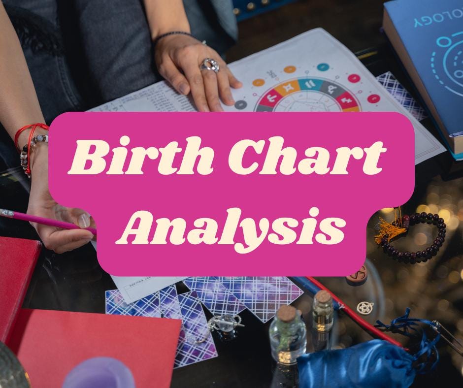In-depth Birth Chart Reading | Natal Chart Analysis | Astrology Reading ...