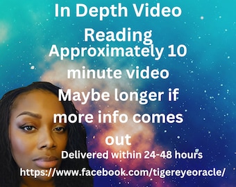 Lectura intuitiva de tarot / Lectura privada por video / Lectura psíquica personal / Lectura divina / Lectura de relaciones / Lectura de tarot profesional