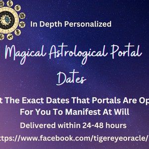 Informe de astrología en profundidad / Informe de fechas del portal mágico / Lectura de carta natal / Lectura de astrología de carta natal / Personalizado