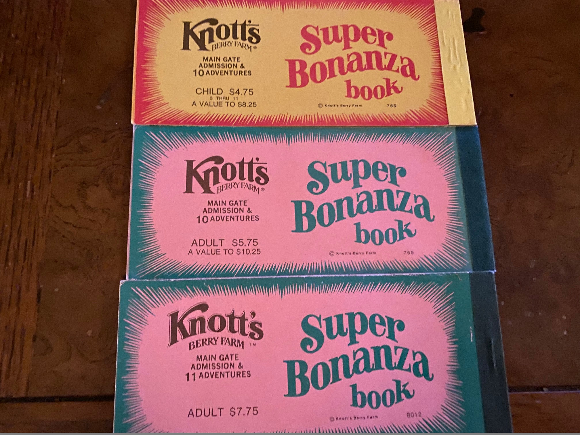 3 Vintage Knott's Berry Farm Ticket Books 15 tickets Etsy