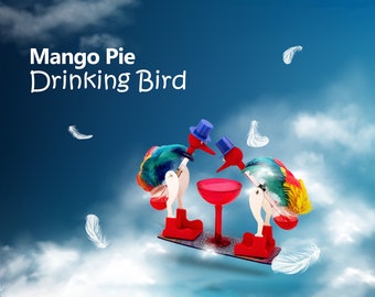 MANGO PIE Rangoli Drinking Bird Blue Red Yellow