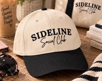 Sideline Social Club Embroidered Trucker Hat, Sports Mom Cap