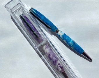 Marble Pen|Handcrafted Pen|Gift for him|Gift for Teacher|Epoxy Pen|Twist Pen|Refillable Pen|Office|School|