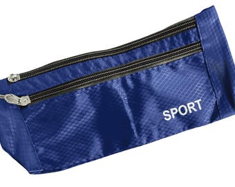 Sports Waistband Pouch Bag | Running Belt | Hands-Free Fanny Pack | Gym + Travel Essentials Pouch