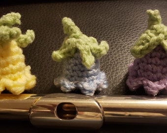 FluteHats, little crochet hat for the flute, elf hats, spring, flute gift