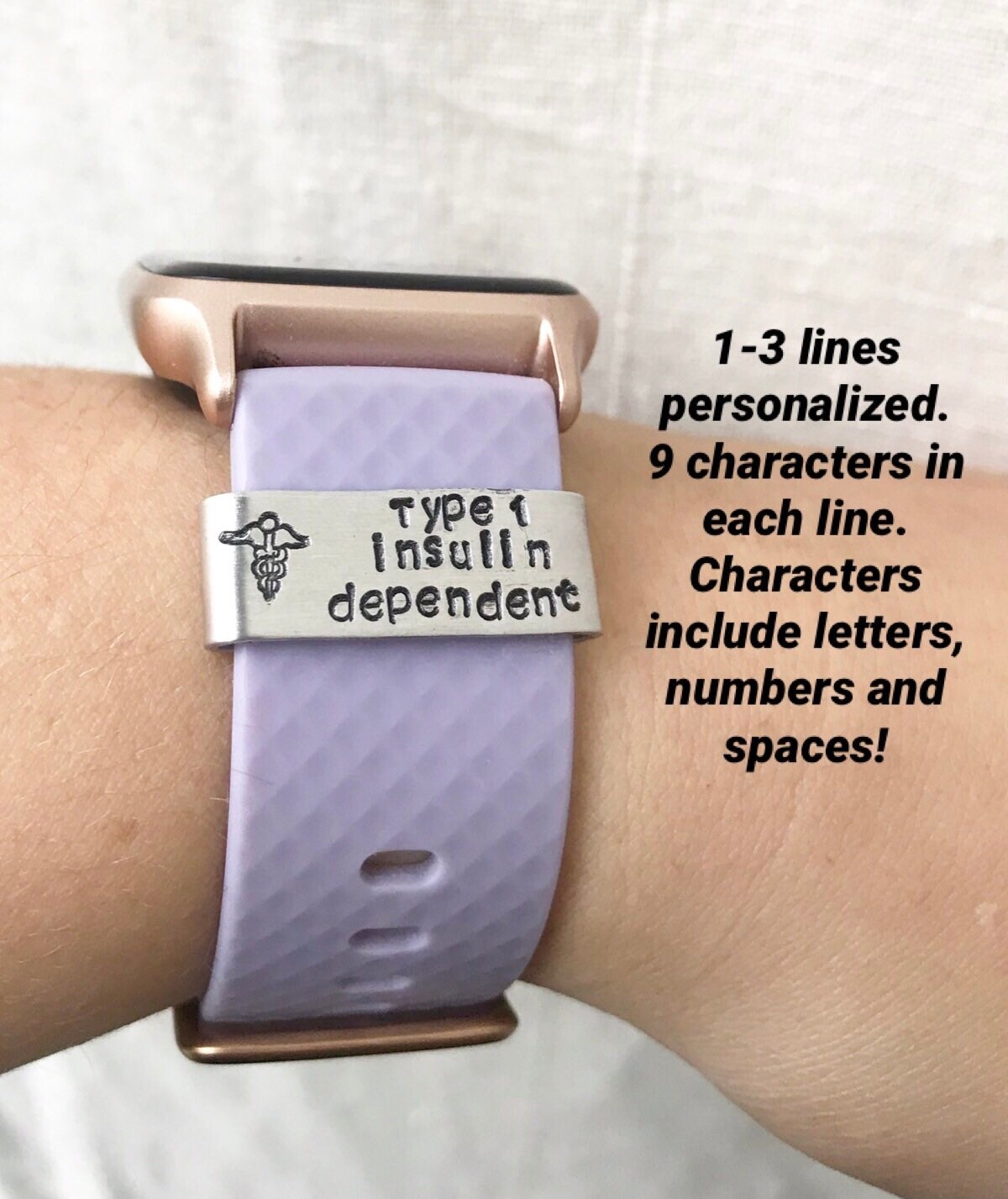 Medical alert watch band charm medical ID jewelry asthma Etsy