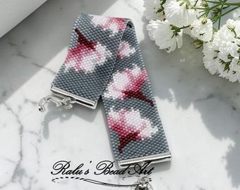 Fleur de cerisier, motif peyotl même compte, téléchargement numérique pdf