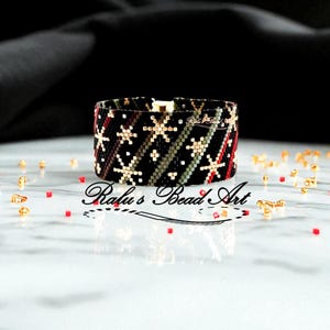 DUCH ŚWIĄTECZNY – wzór pejotlu z parzystą liczbą ziaren, możliwość pobrania natychmiast, świąteczna bransoletka, nie jest to przedmiot fizyczny