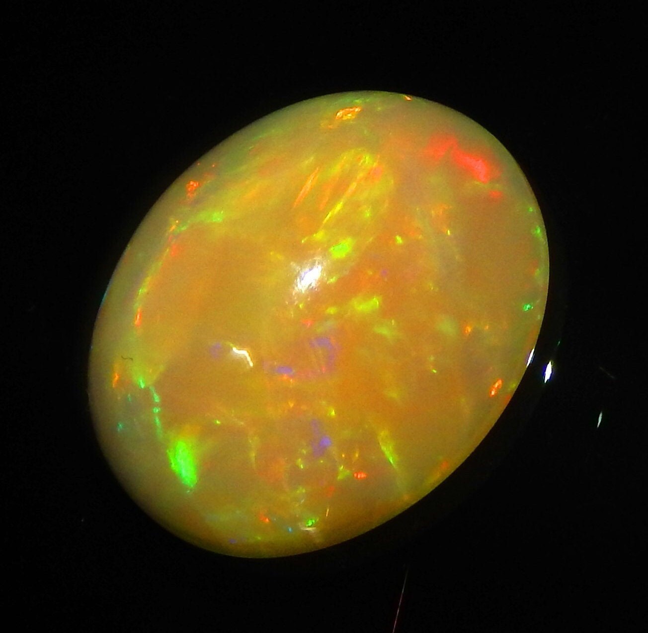 Multi Color opal 7.50 cts AAA Ethiopian Opal 14x17mm smooth | Etsy