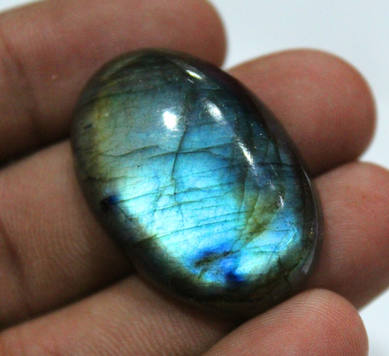 70/% OFF Sale 42.90 Carat Natural Multi fire Labradorite Smooth Gemstone Labradorite 22x32mm Smooth Oval cabochon Gemstone