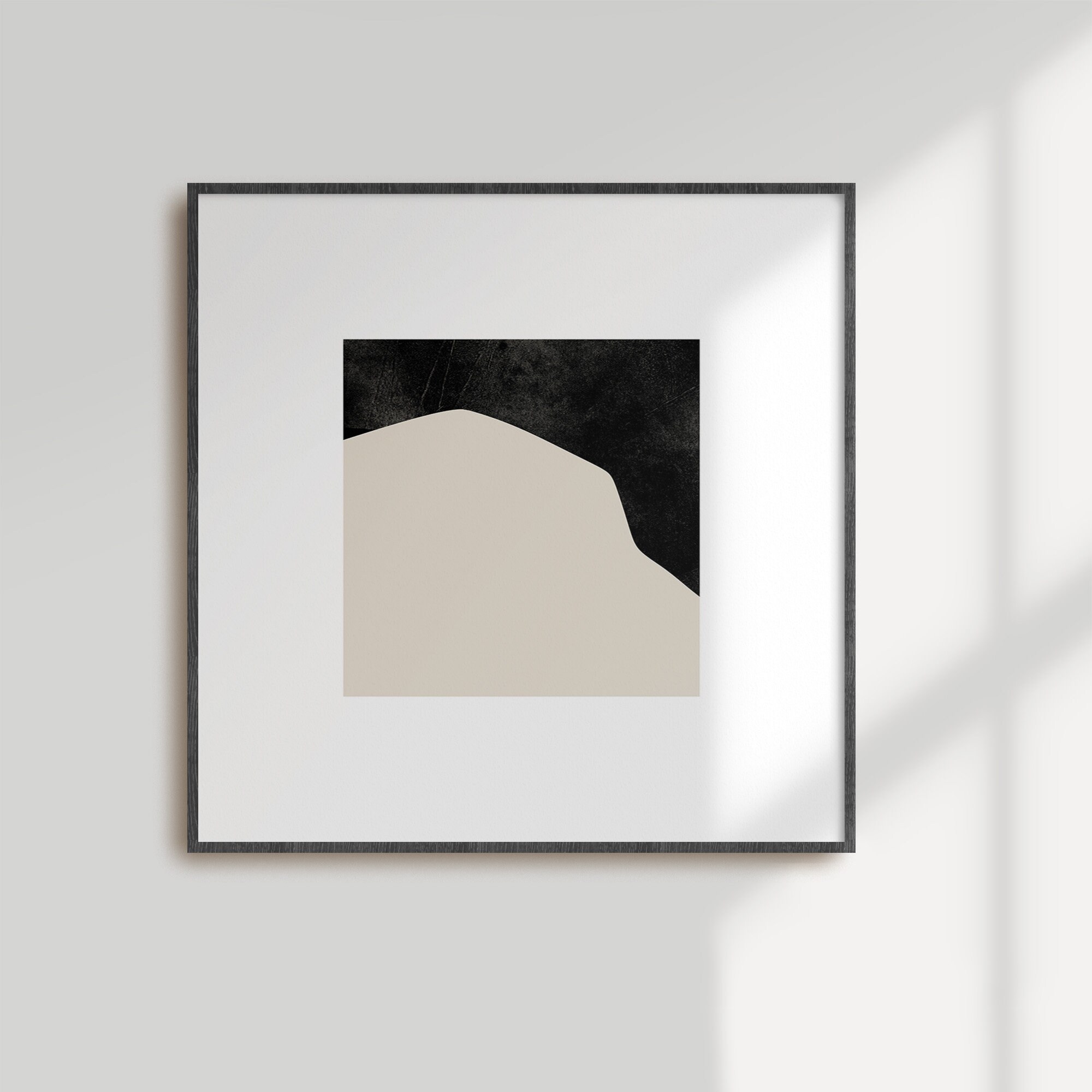 Photo inspiration: Japandi Minimalist Art Gallery Set Of 4 Square Prints Photo Inspiration