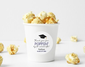 Personalized Graduation Stickers: 2" Round Party Decoration