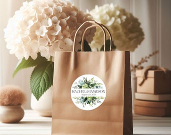 Custom Wedding Sticker Sheets: 2" Round Favor Seals