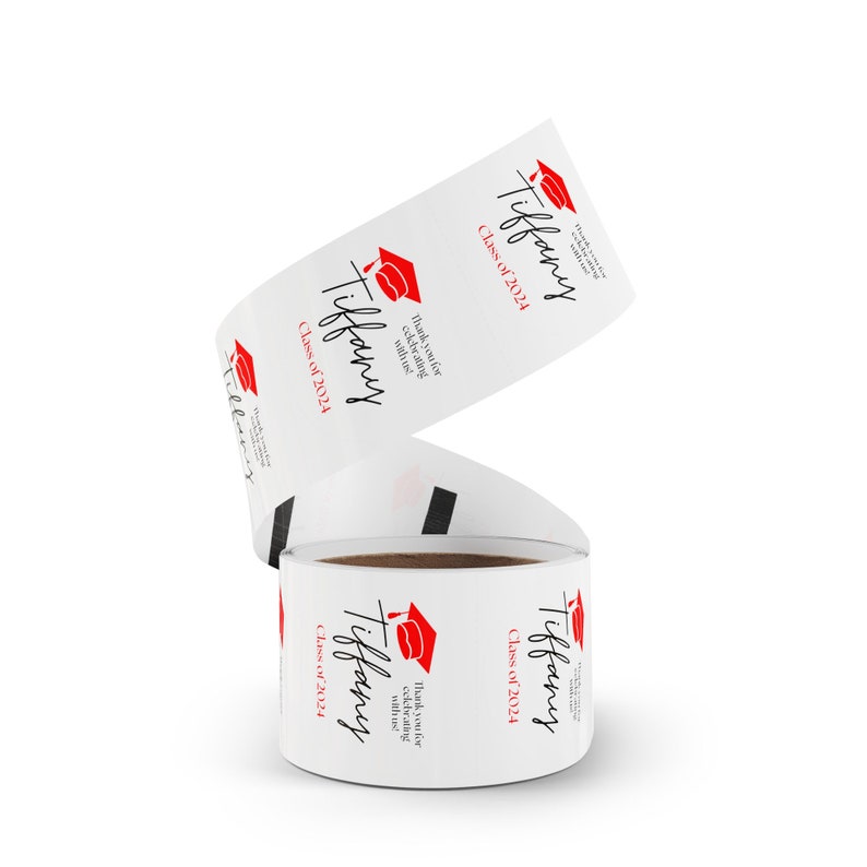 Graduation Round Sticker Roll, Celebrate Grad Labels, Graduation Party ...