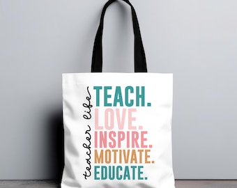 Inspirierende Lehrer Tragetasche: Motivierendes Geschenk für Erzieher