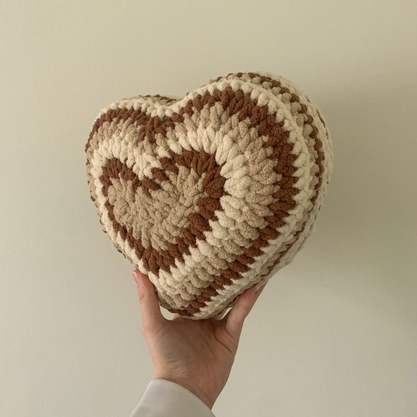 Crochet Heart Pillow Pattern