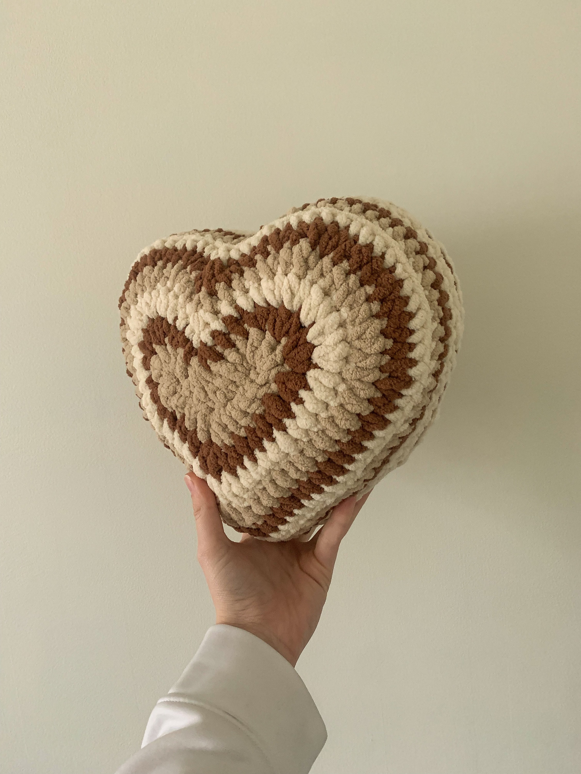 Crochet Heart Pillow  Lone Star Mercantile